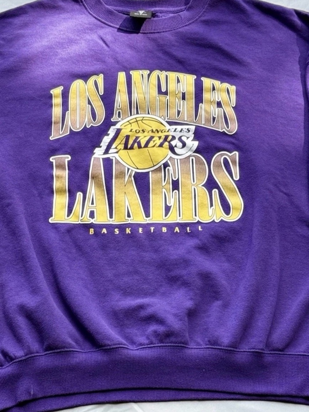 Los Angeles Lakers Purple Crewneck Sweatshirt - XL